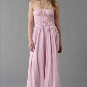 American Eagle Sunchaser Smocked Bodice Dress